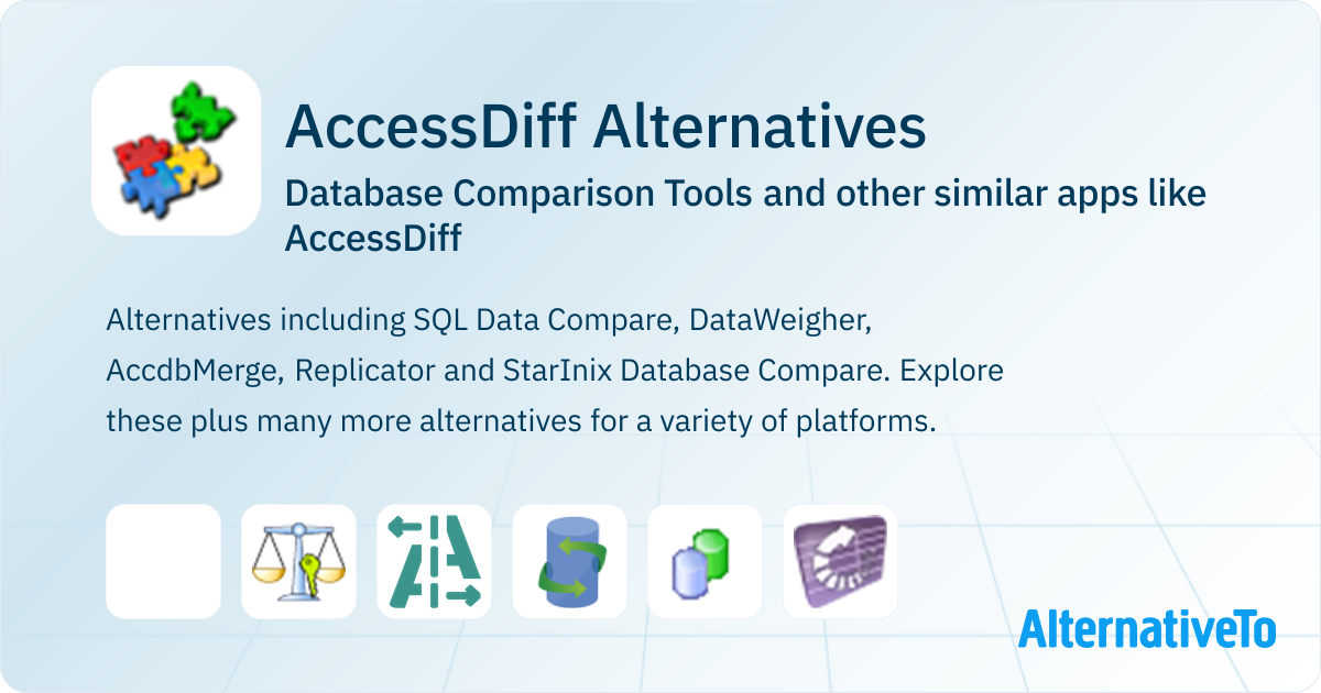 AccessDiff Alternatives: Top 8 Database Comparison Tools & Similar Apps ...