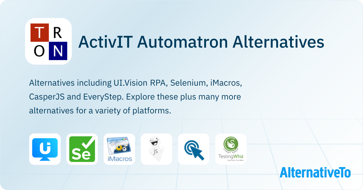ActivIT Automatron Alternatives - Explore Similar Apps | AlternativeTo