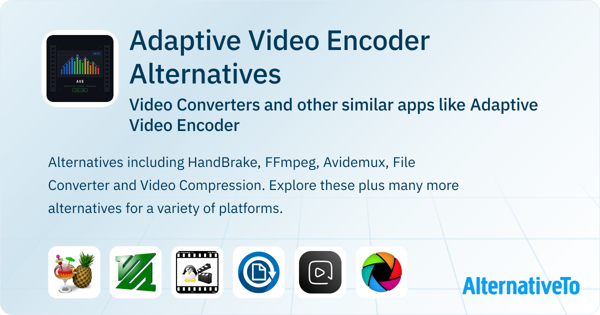 Adaptive Video Encoder Alternatives: Top 12 Video Converters & Similar ...