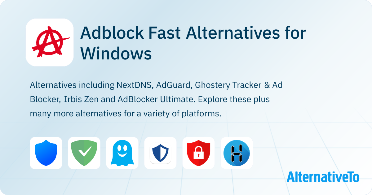 Adblock Fast Alternatives for Windows: Top 18 Ad Blockers & Similar ...