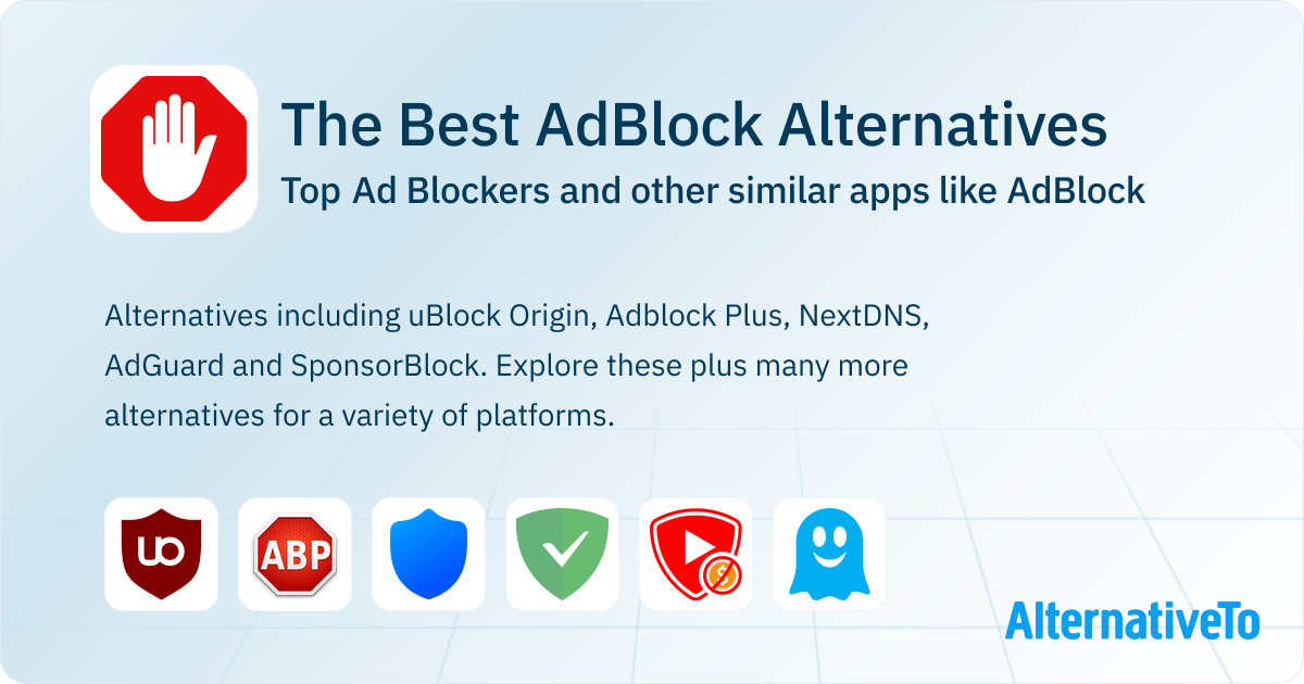 Best AdBlock Alternatives: Top Ad Blockers in 2026 | AlternativeTo