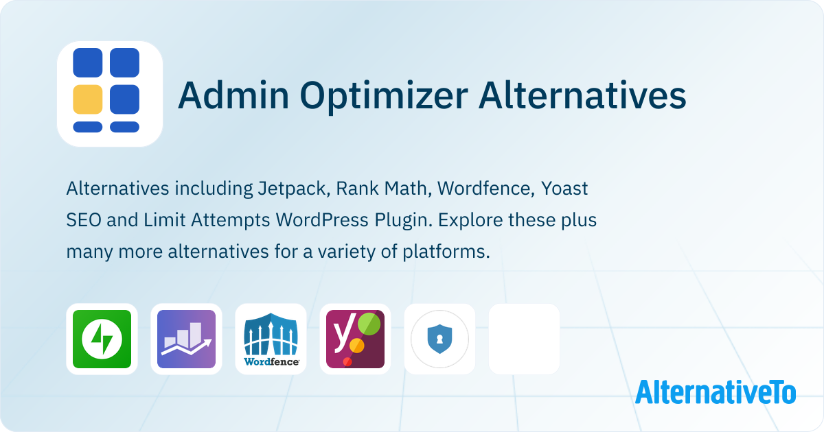 Admin Optimizer Alternatives - Explore Similar Sites & Apps | AlternativeTo