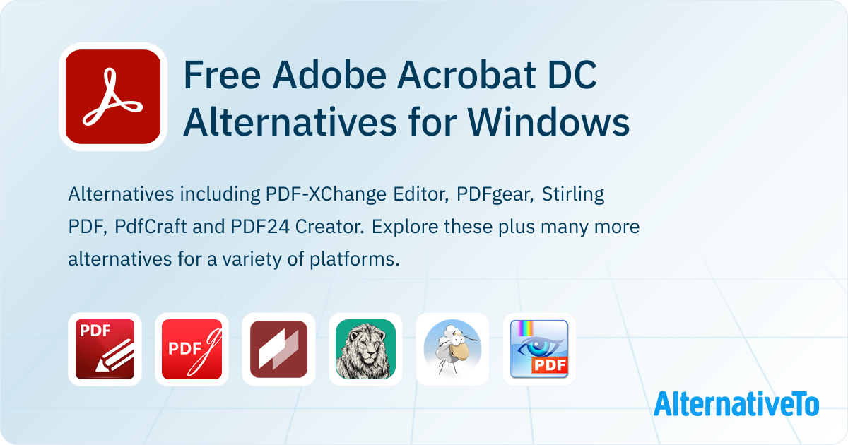 Free Adobe Acrobat DC Alternatives for Windows: Top 12 PDF Readers ...