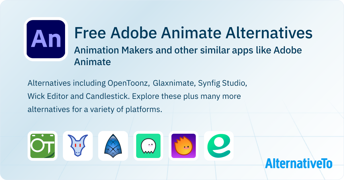 Free Adobe Animate Alternatives: Top 12 Animation Makers | AlternativeTo