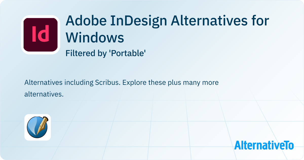 Adobe InDesign Alternatives for Windows filtered by 'Portable ...