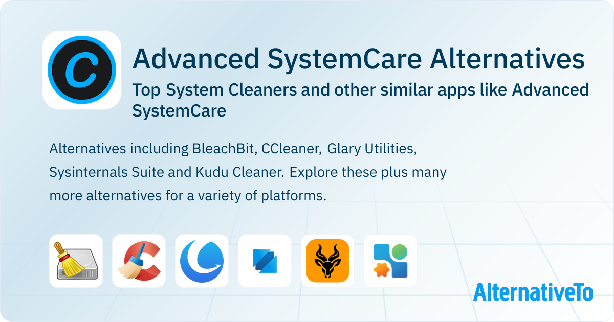 Great Advanced SystemCare Alternatives: Top System Cleaners in 2026 ...