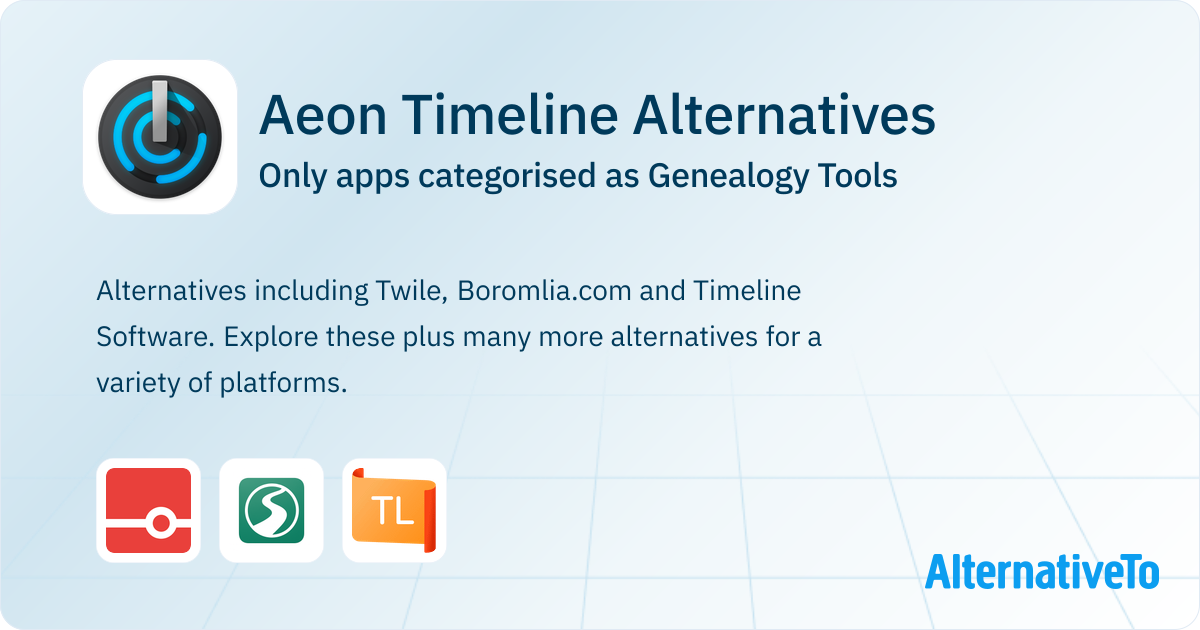 Aeon Timeline Alternatives: Top 2 Genealogy Tools | AlternativeTo