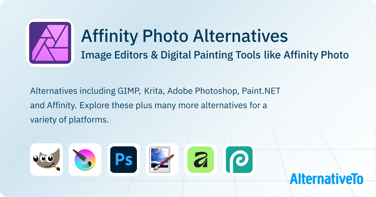 Best Affinity Photo Alternatives: Top Image Editors in 2026 | AlternativeTo