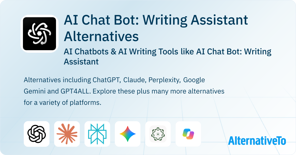 AI Chat Bot: Writing Assistant Alternatives: Top 12 AI Chatbots ...