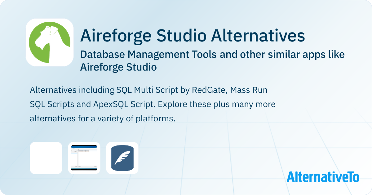 Aireforge Studio Alternatives: Top 3 Database Management Tools ...