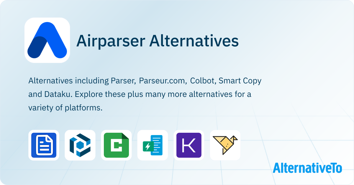 Airparser Alternatives - Explore Similar Sites & Apps | AlternativeTo
