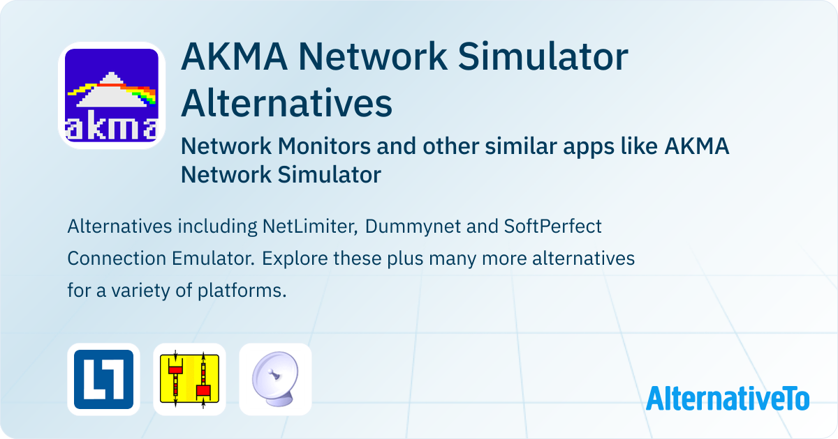 AKMA Network Simulator Alternatives: Top 3 Network Monitors & Similar ...