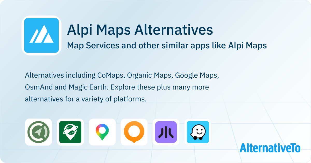 Alpi Maps Alternatives: Top 11 Map Services & Similar Apps | AlternativeTo