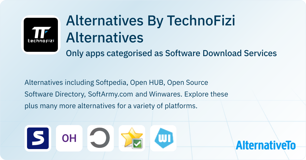 Alternatives By TechnoFizi Alternatives: Top 5 Software Download ...