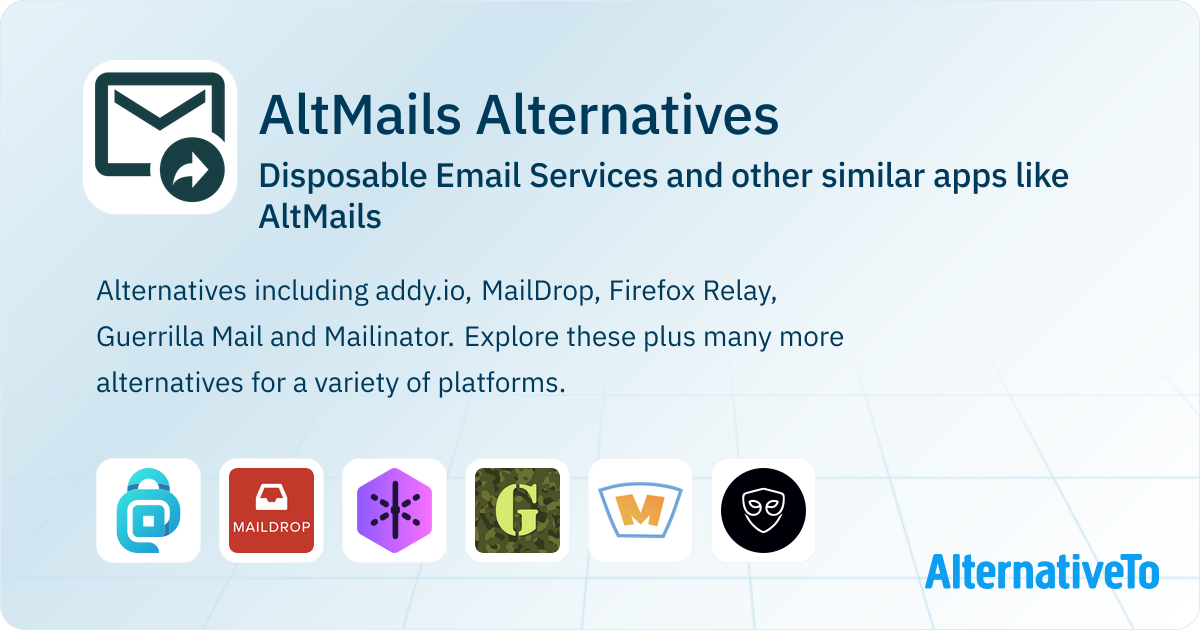 AltMails Alternatives: Top 12 Disposable Email Services & Similar Apps ...