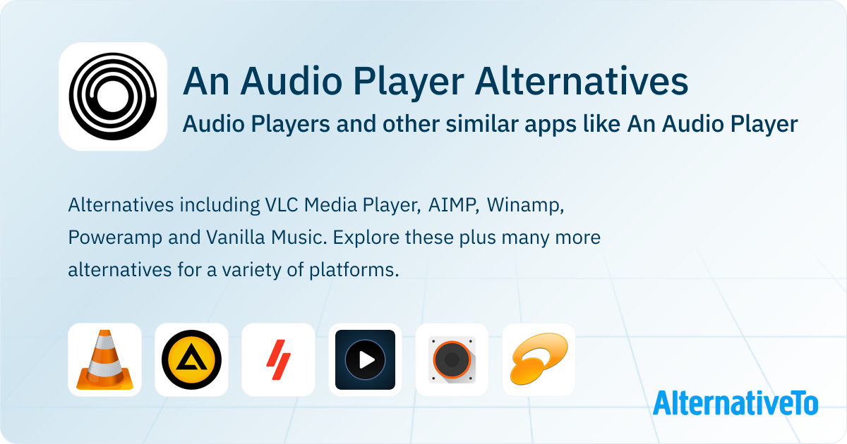 An Audio Player Alternatives: Top 12 Audio Players & Similar Apps ...
