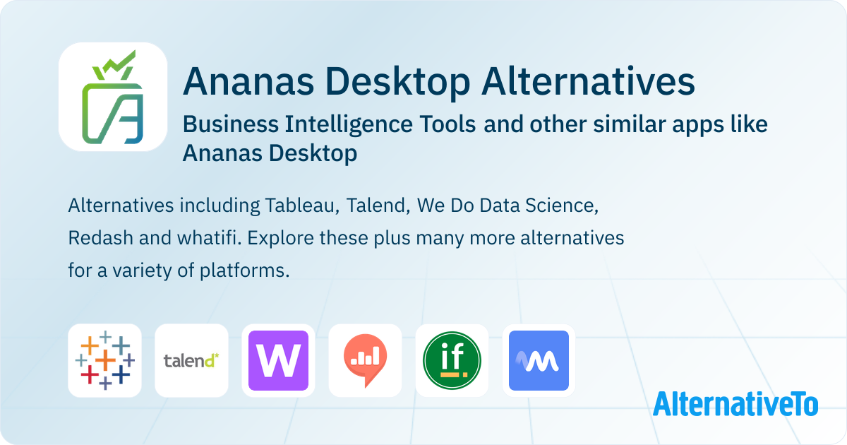 Ananas Desktop Competitors: Top 7 Alternative Business Intelligence ...