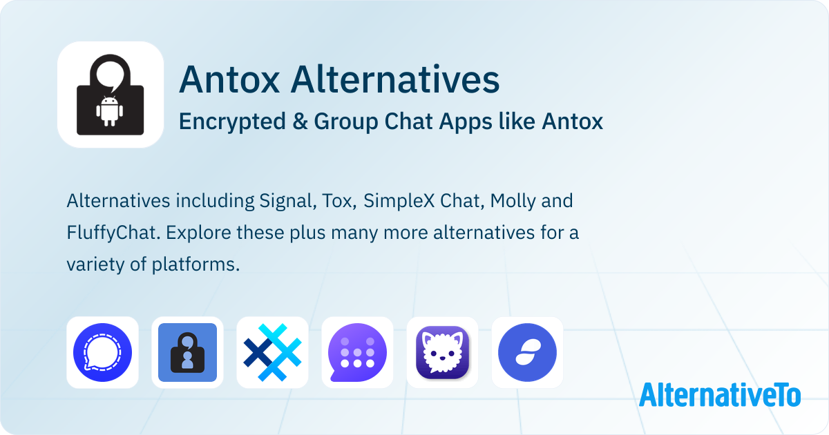Antox Alternatives: Top 12 Encrypted & Group Chat Apps | AlternativeTo