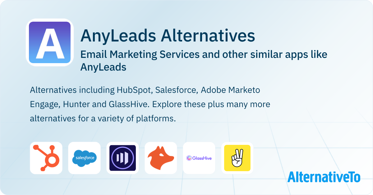 AnyLeads Alternatives: Top 12 Email Marketing Services & Similar ...