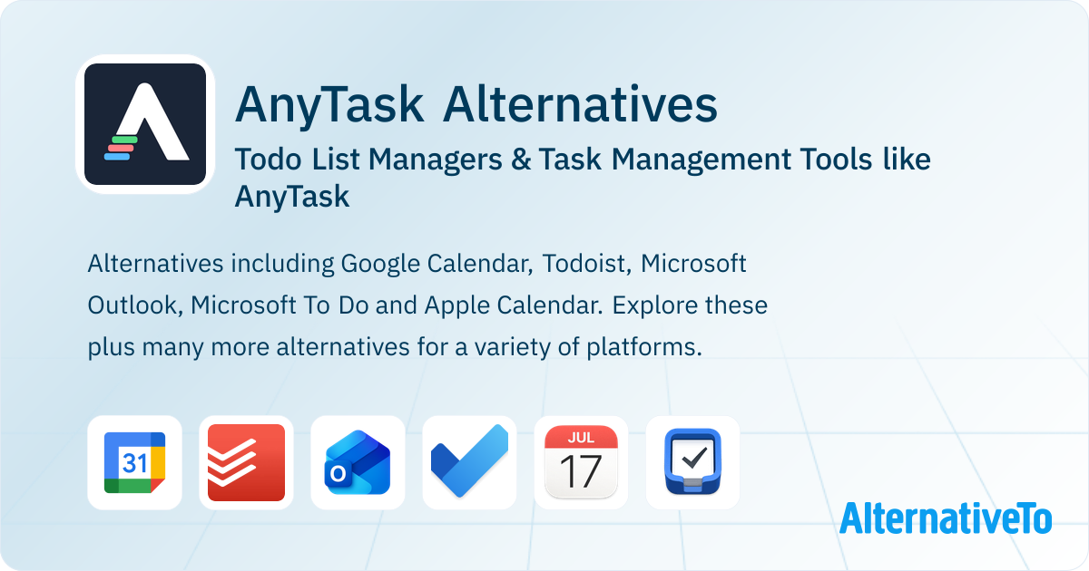 Anytask AnyTask Alternatives: Top 8 Todo List Managers | AlternativeTo
