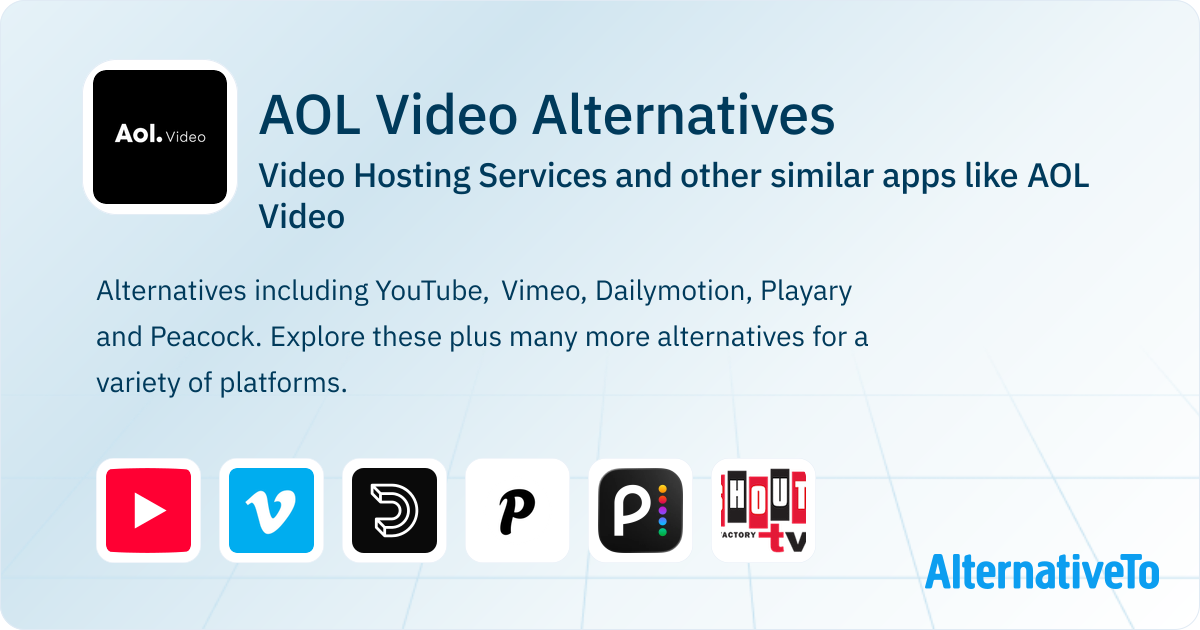 AOL Video Alternatives: Top 16 Video Hosting Services & Similar ...