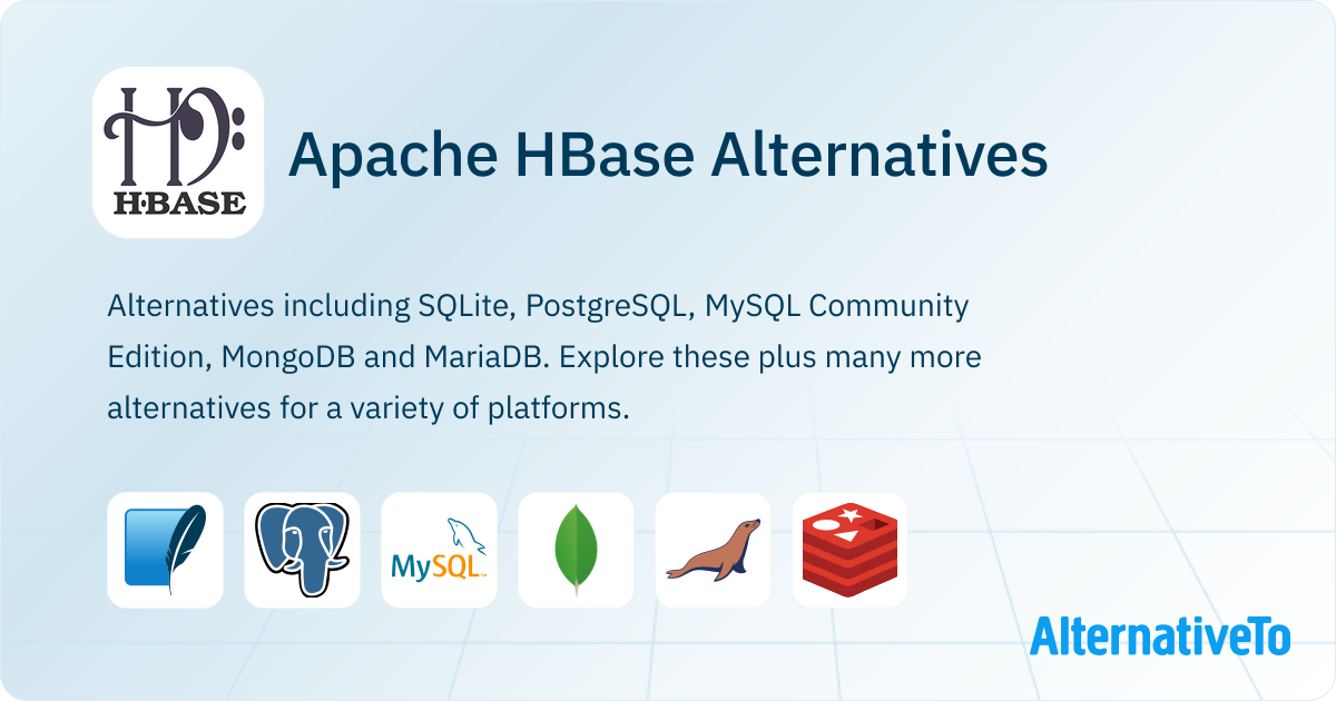 Apache HBase Alternatives - Explore Similar Apps & Services | AlternativeTo