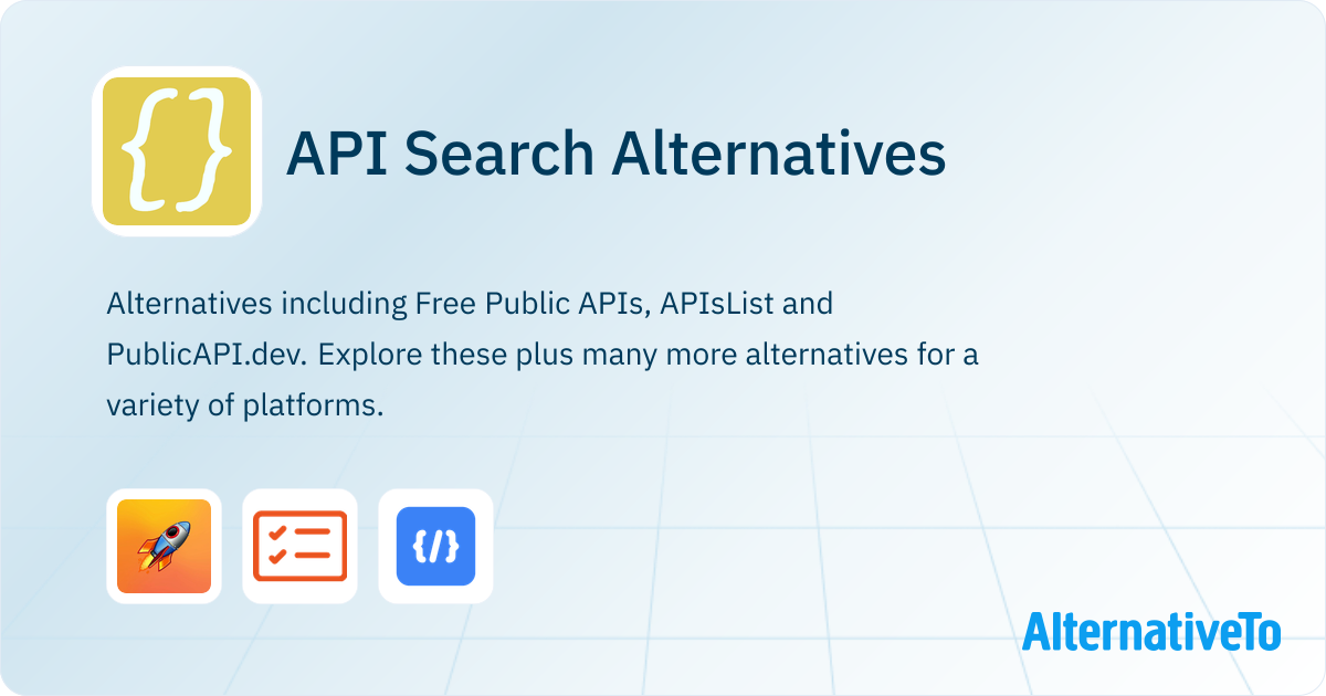 API Search Alternatives - Explore Similar Sites & Apps | AlternativeTo