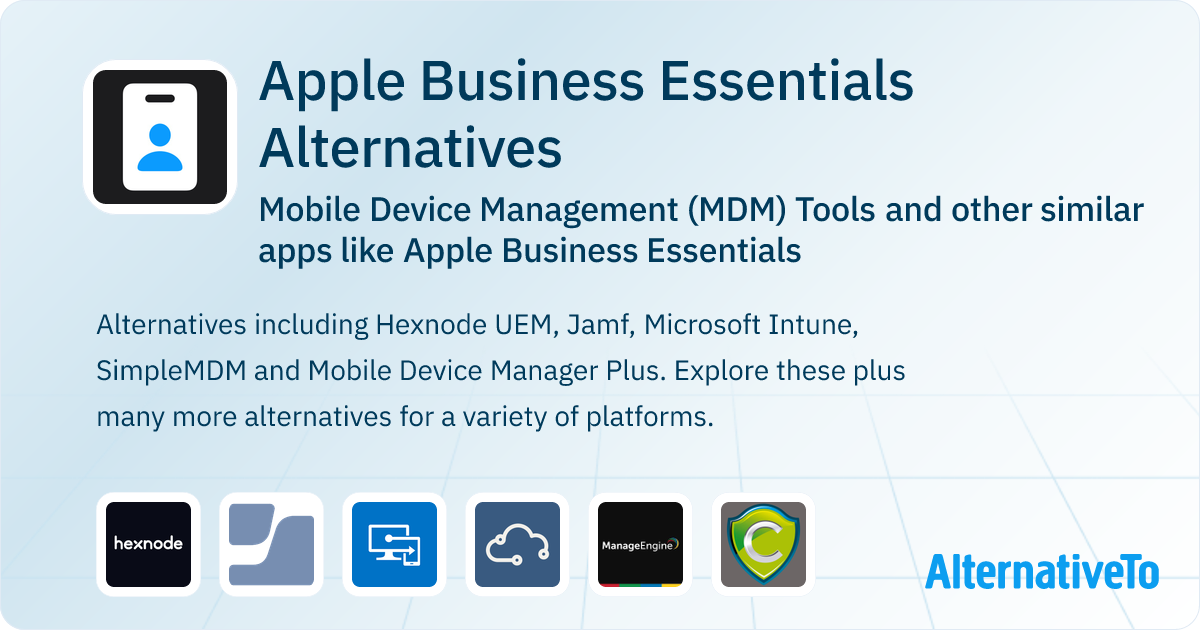 Apple Business Essentials Alternatives: Top 12 Mobile Device Management ...