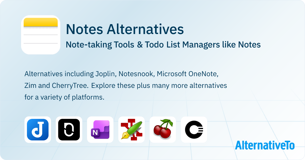 Notes Alternatives: Top 12 Note-taking Tools | AlternativeTo