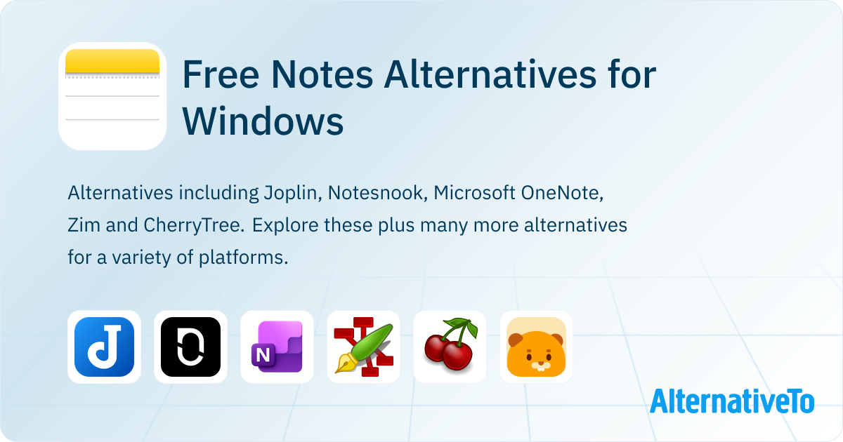 Free Notes Alternatives for Windows: Top 12 Note-taking Tools ...