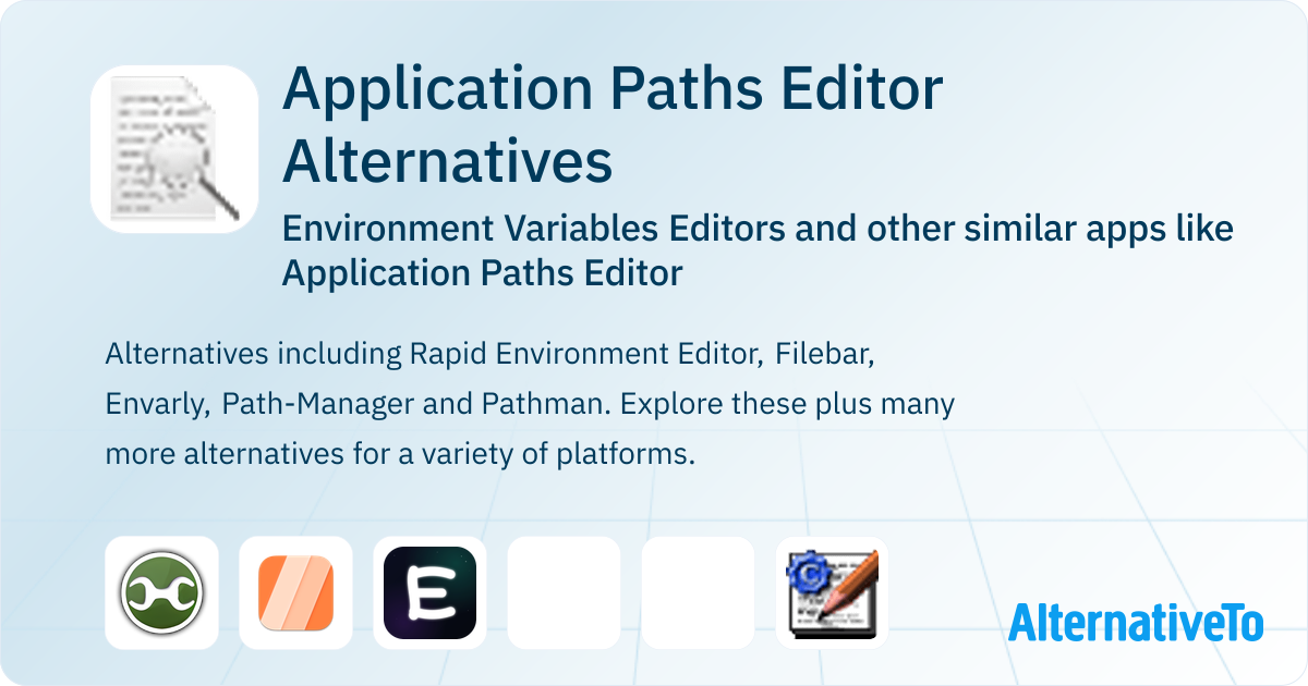 Application Paths Editor Alternatives: Top 5 Environment Variables ...