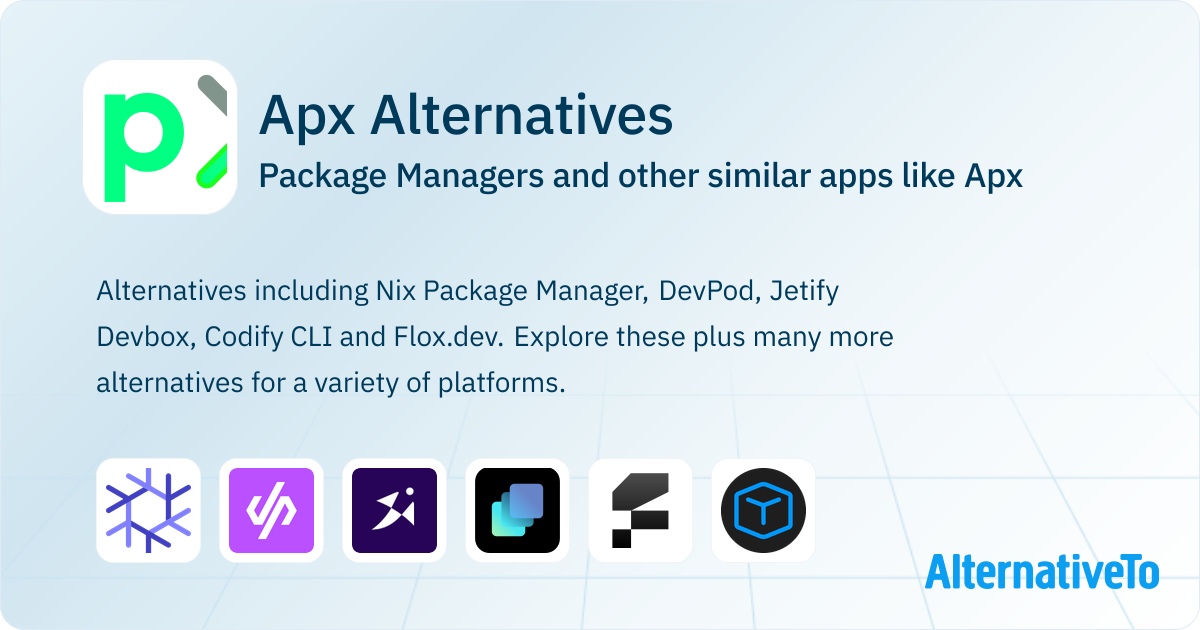 Apx App Apx Alternatives: Top 9 Package Managers & Similar Apps | AlternativeTo