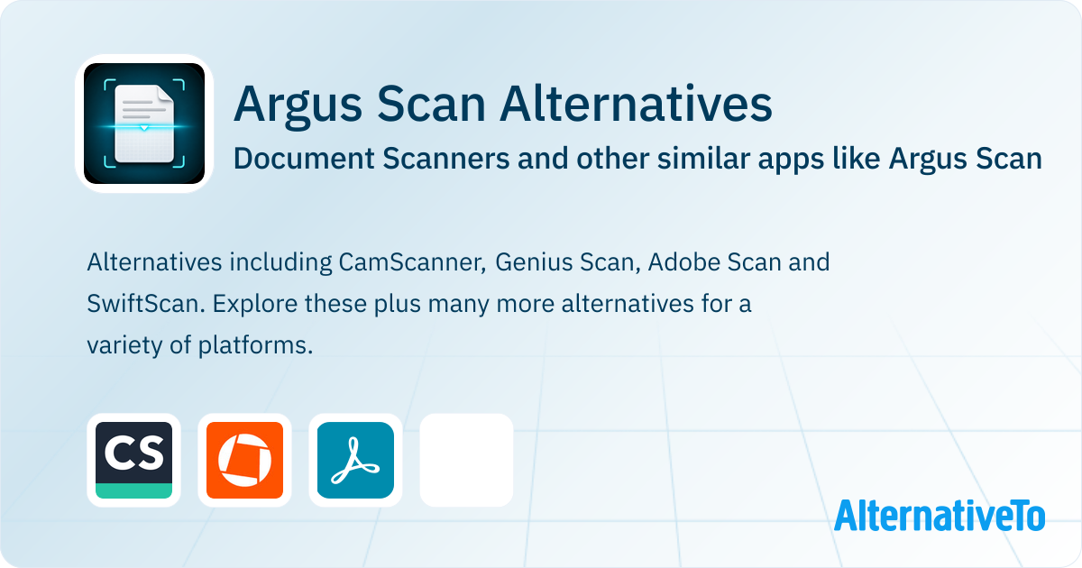 Document Scan App Argus Scan Alternatives: Top 4 Document Scanners & Similar Apps ...