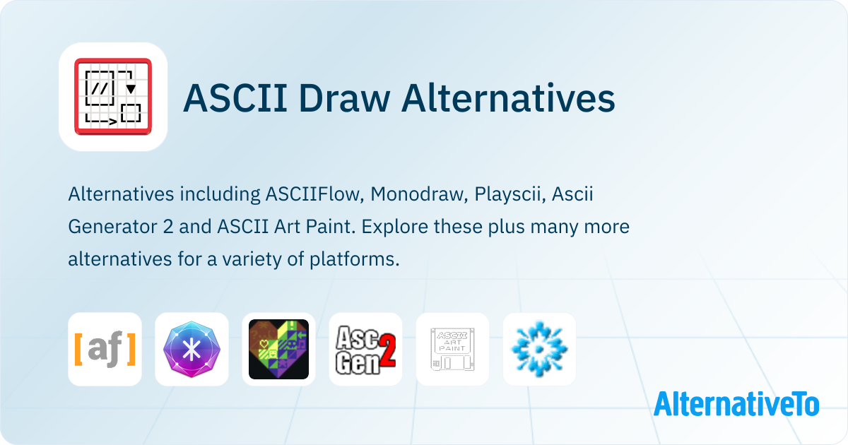 ASCII Draw Alternatives - Explore Similar Software | AlternativeTo