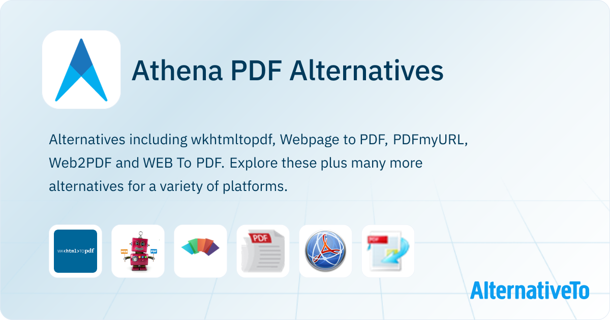 Athena PDF Alternatives - Explore Similar Apps & Services | AlternativeTo