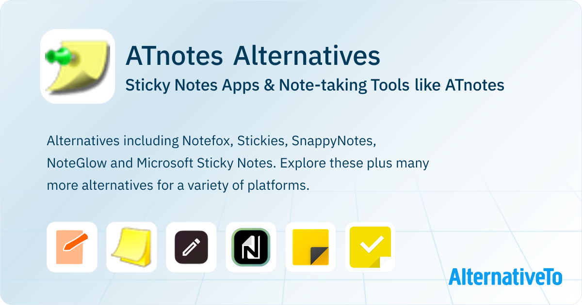 ATnotes Alternatives: Top 12 Sticky Notes Apps | AlternativeTo