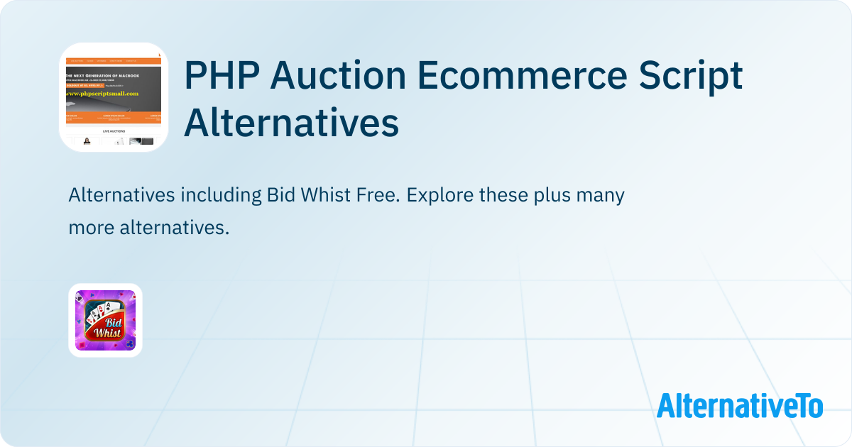 PHP Auction Ecommerce Script Alternatives - Explore Similar Sites ...