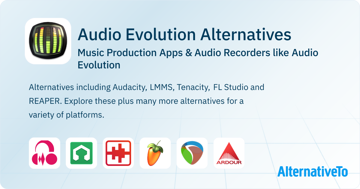Audio Evolution Alternatives: Top 12 Music Production Apps | AlternativeTo