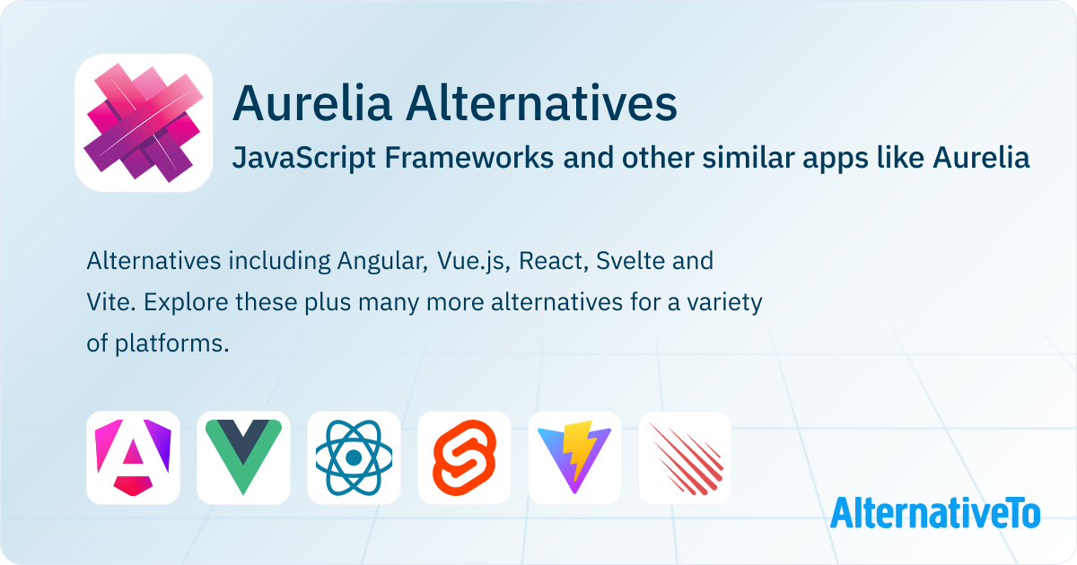 Aurelia Alternatives: Top 12 JavaScript Frameworks & Similar Apps ...