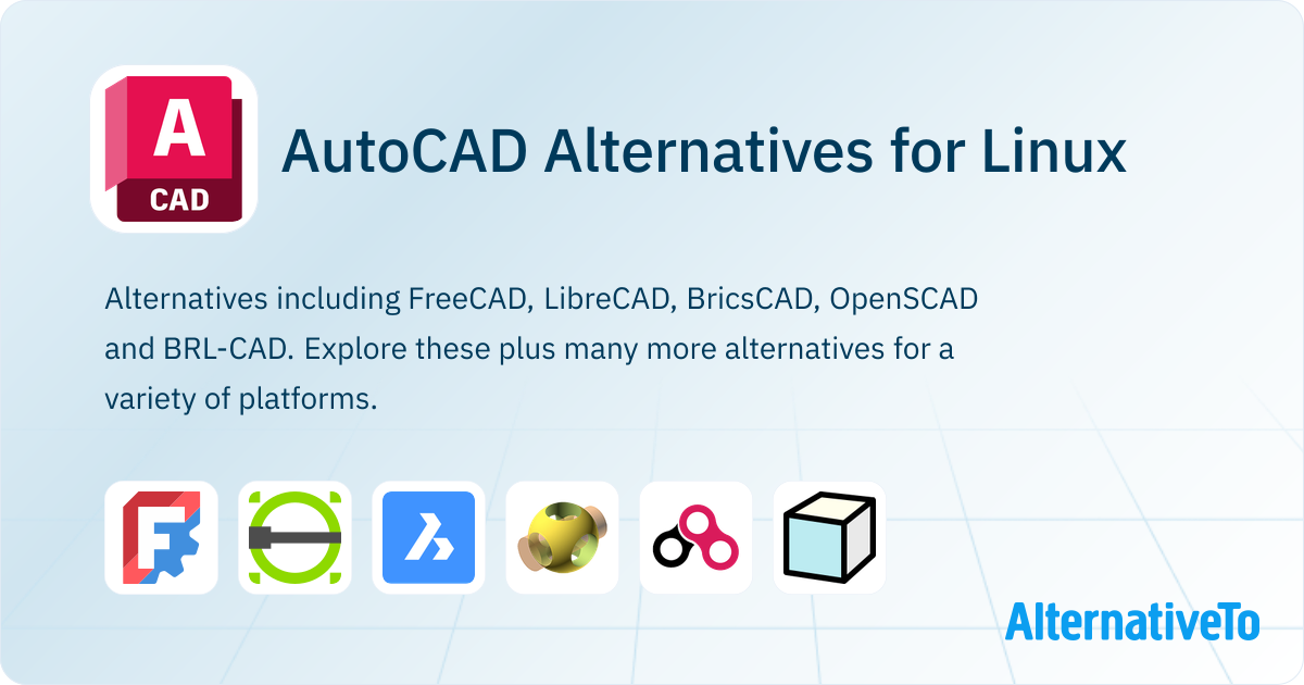 AutoCAD Alternatives for Linux: Top 23 CAD Software & 3D Modelers ...