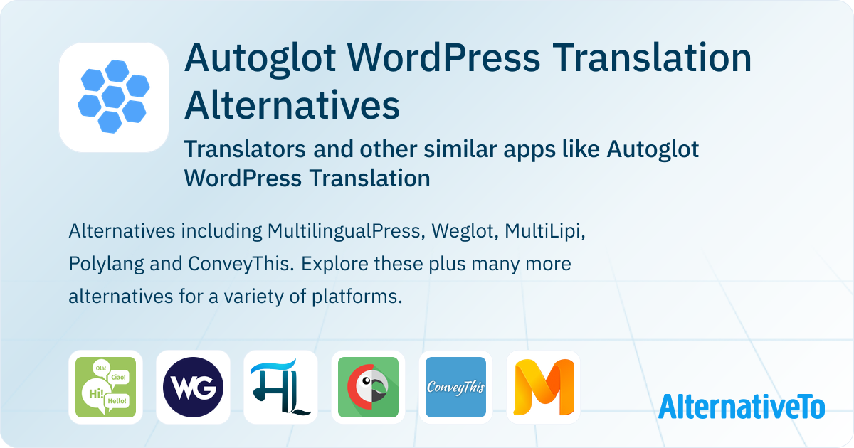Autoglot WordPress Translation Alternatives: Top 9 Translators ...
