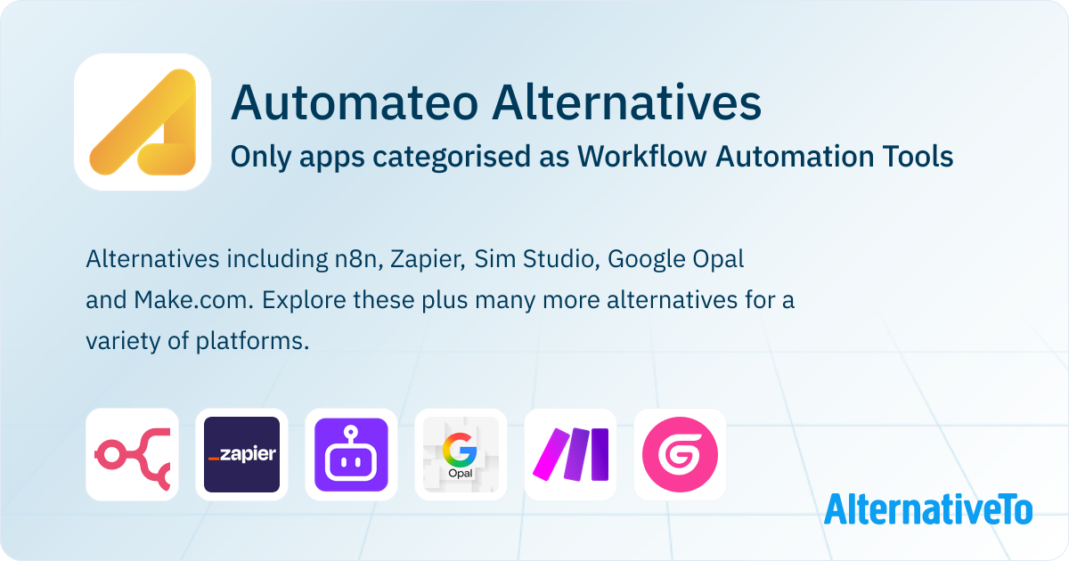 Automateo Alternatives: Top 10 Workflow Automation Tools | AlternativeTo