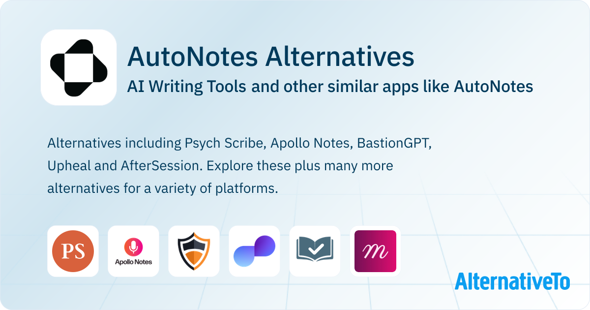 AutoNotes Alternatives: Top 6 AI Writing Tools & Similar Websites ...