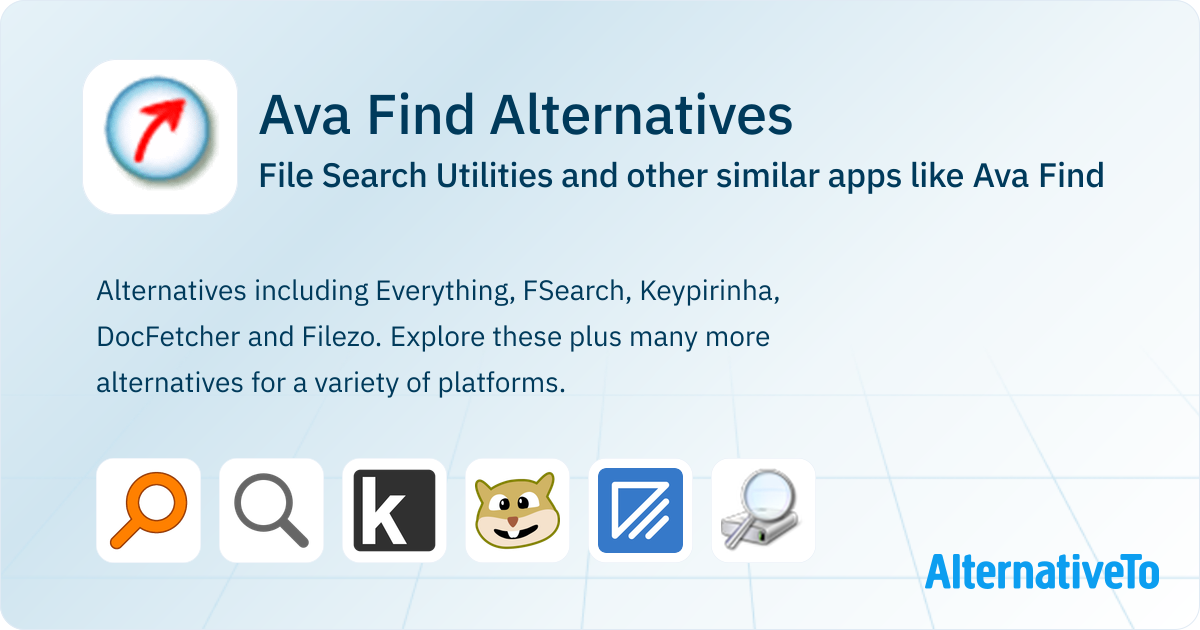 Ava Find Alternatives: Top 12 File Search Utilities & Similar Apps ...