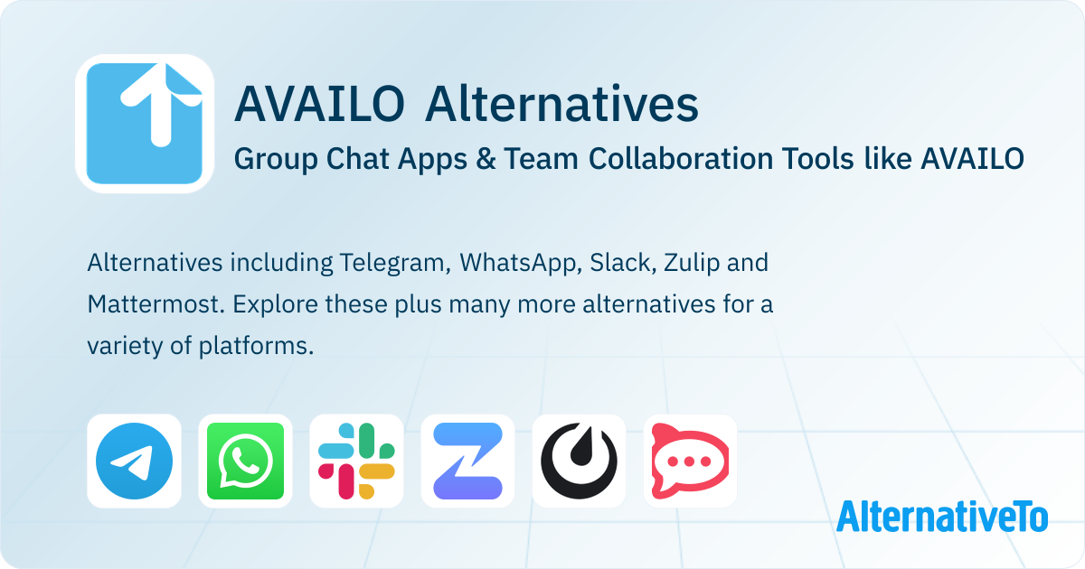 AVAILO Alternatives: Top 12 Group Chat Apps | AlternativeTo