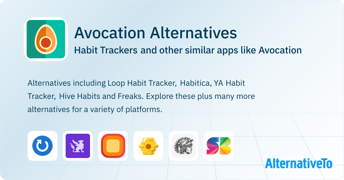 Avocation Alternatives: Top 12 Habit Trackers & Similar Apps ...