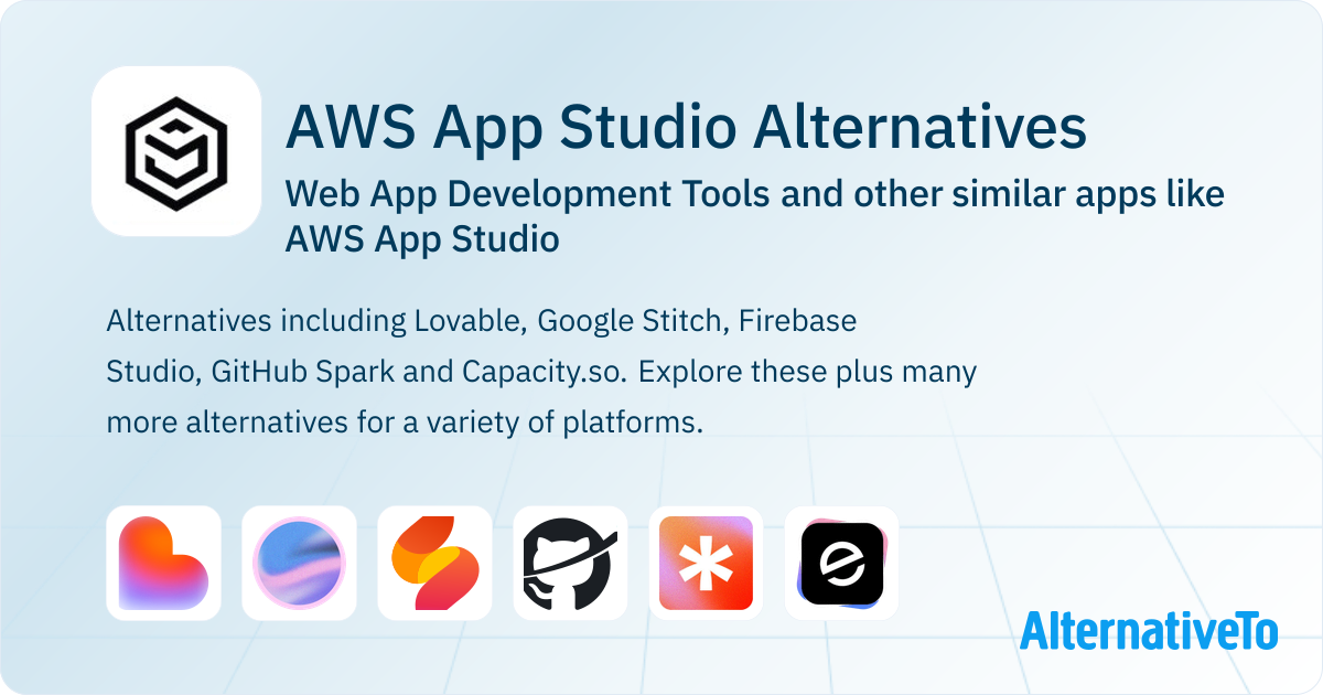 AWS App Studio Alternatives: Top 12 Web App Development Tools & Similar ...