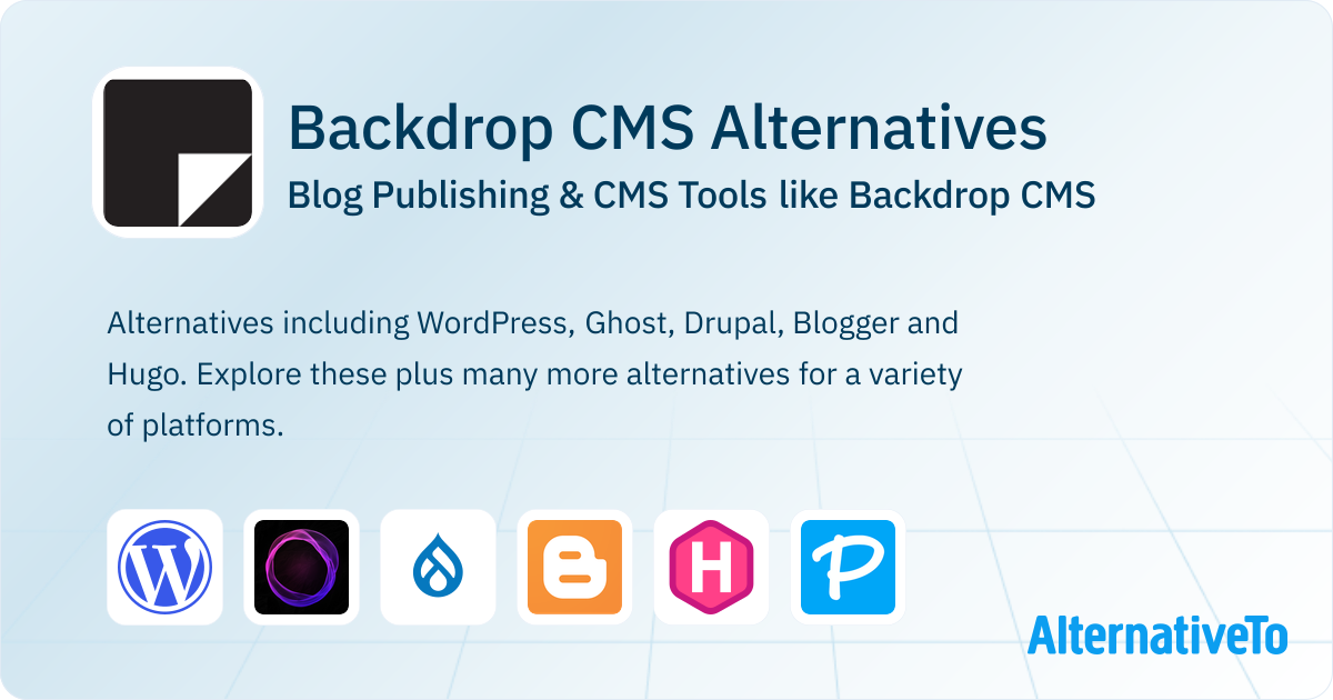 Backdrop CMS Alternatives: Top 12 Blog Publishing Tools | AlternativeTo
