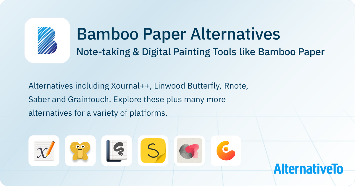 Bamboo Paper Alternatives: Top 12 Note-taking Tools | AlternativeTo