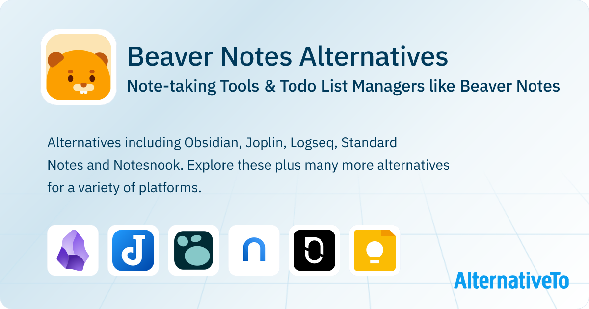 Beaver Notes Alternatives: Top 12 Note-taking Tools | AlternativeTo